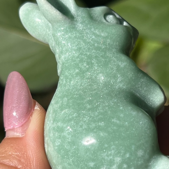 Green (2) aventurine bunny craving | crystal - Picture 12 of 14